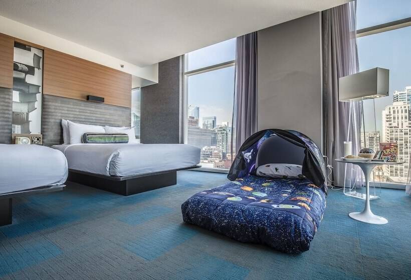Номер Стандарт 2 Двуспальные Кровати, Aloft Chicago Downtown River North
