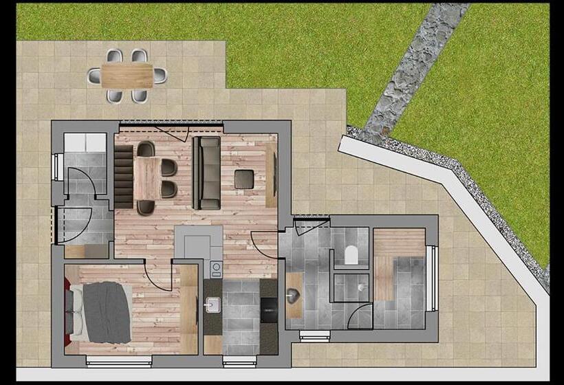 Апартаменты 1 Спальня, Natursinn Mountainchalets