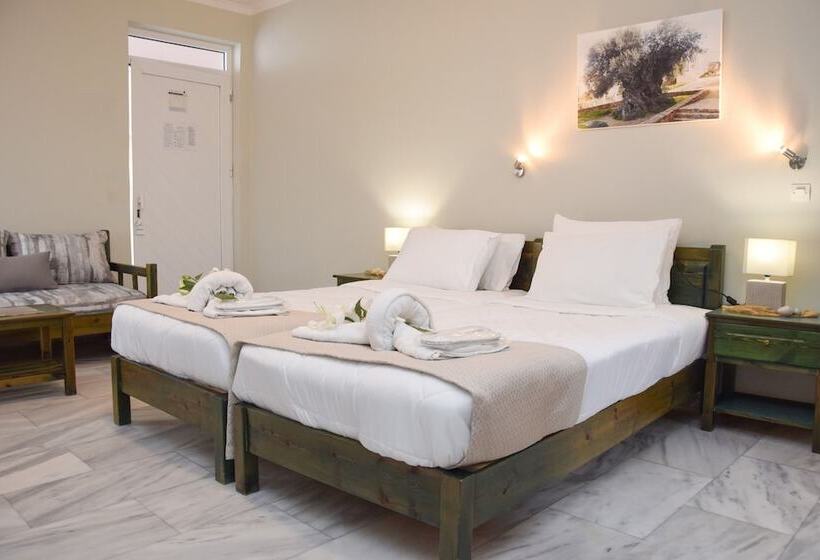 اتاق استاندارد با چشم‌انداز باغ, The Noverian Antama Organic Beach Resort Chania