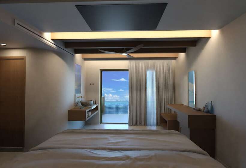 اتاق سوپریور با چشم‌انداز دریا, The Noverian Antama Organic Beach Resort Chania
