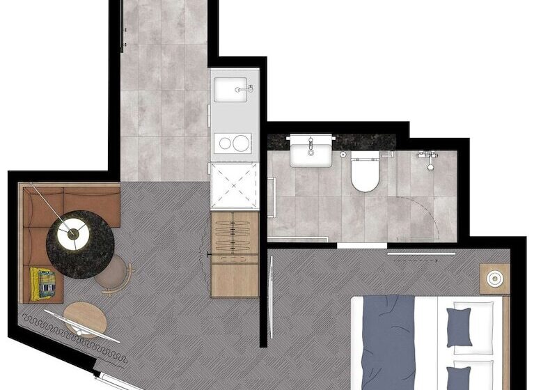 آپارتمان 1 خوابه, Adina Apartment Hotel Stuttgart
