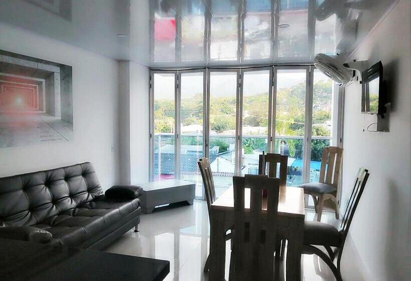 침실 1개 발코니 아파트, Plaza Real Edificio Turístico