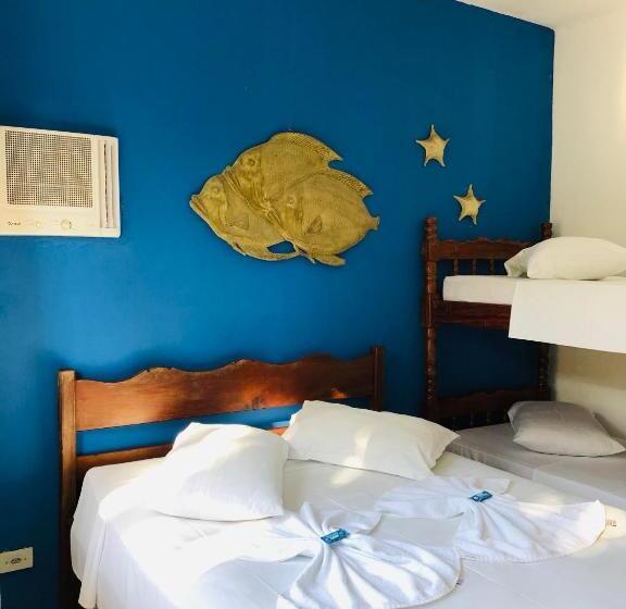 اتاق استاندارد چهار تخته, Pousada Casa Do Mar