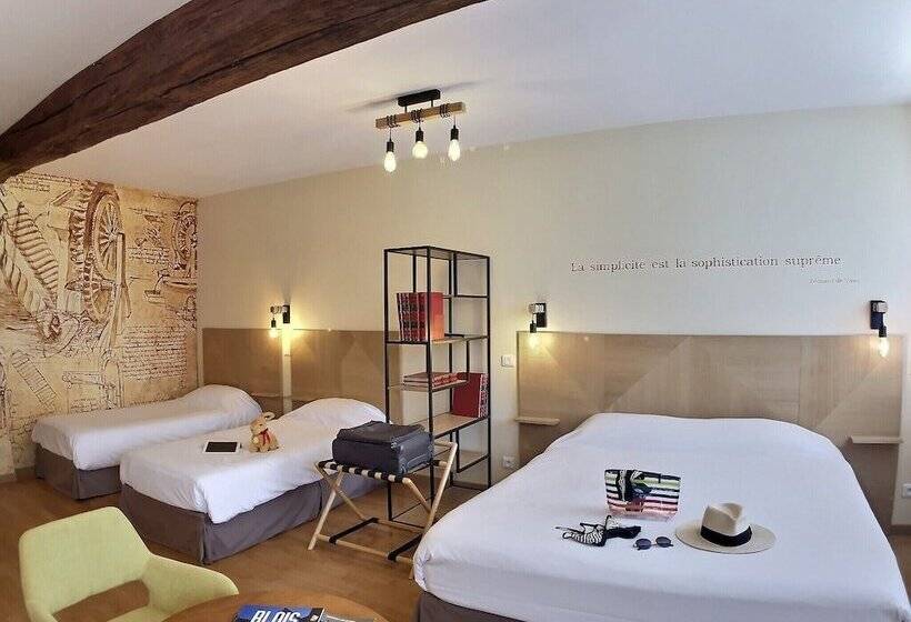 Четырехместный Номер Стандарт, Logis Hôtel Du Cygne