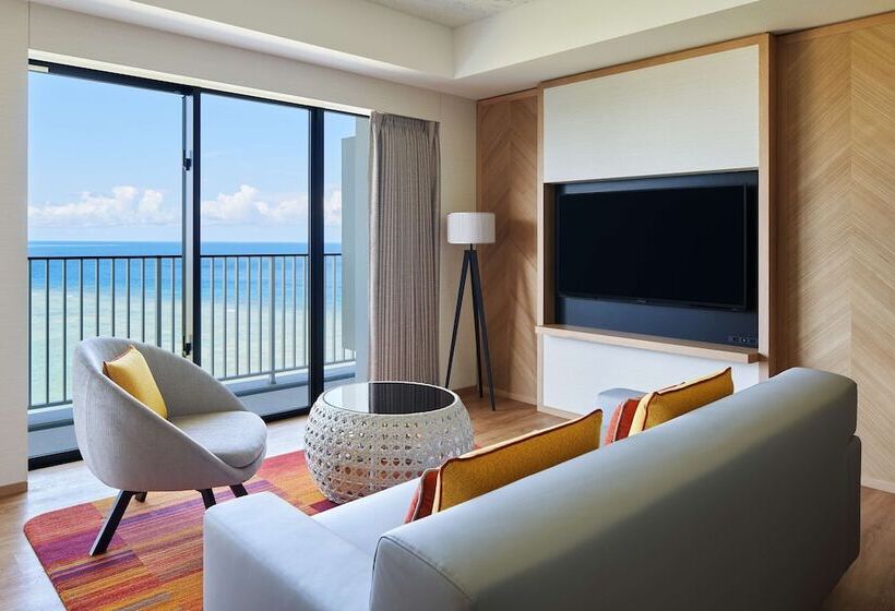 آپارتمان پرمیوم 1 خوابه با چشم‌انداز دریا, Hilton Club The Beach Resort Sesoko