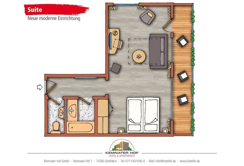 Номер Deluxe, Kemnater Hof Apartments
