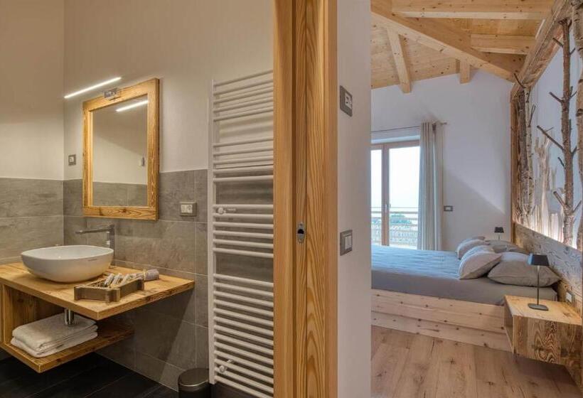 اتاق استاندارد سه تخته با بالکن, Agritur Maso Librar
