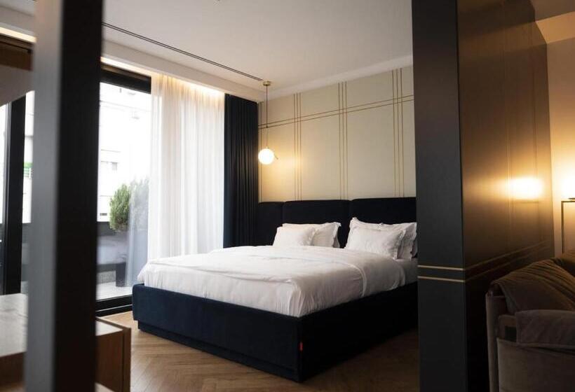 带1个卧室的带阳台的公寓, Moncafe Hotel Etico Tirana