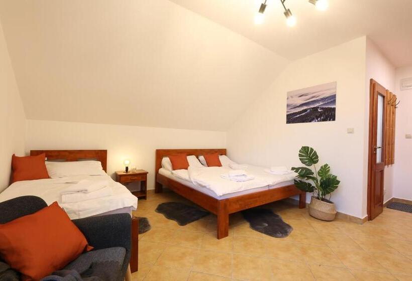 شقة غرفة واحدة, úpatí Ještědu   Apartmány