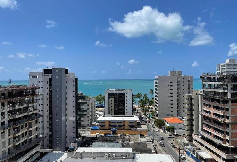 침실 1개 아파트, Studio Time 1312   Luxo   Ponta Verde   Maceió Al
