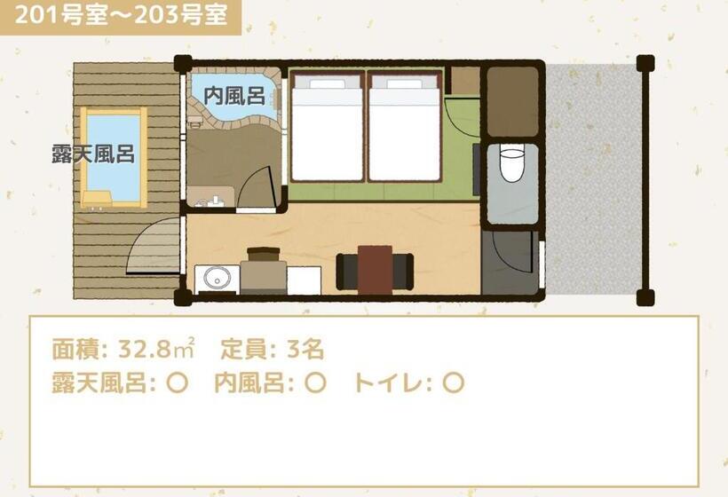 标准间, Bihadanoyu Koshikano Onsen
