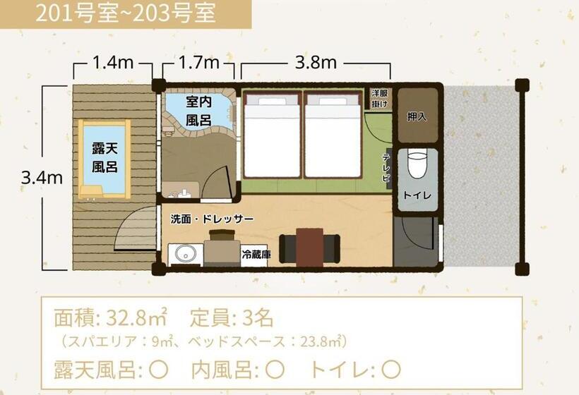 标准间, Bihadanoyu Koshikano Onsen