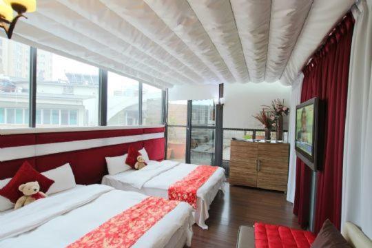 اتاق اجرایی سه نفره, Tanxiang Resort Hotel Sun Moon Lake Harbour   Sun Moon Lake Pier