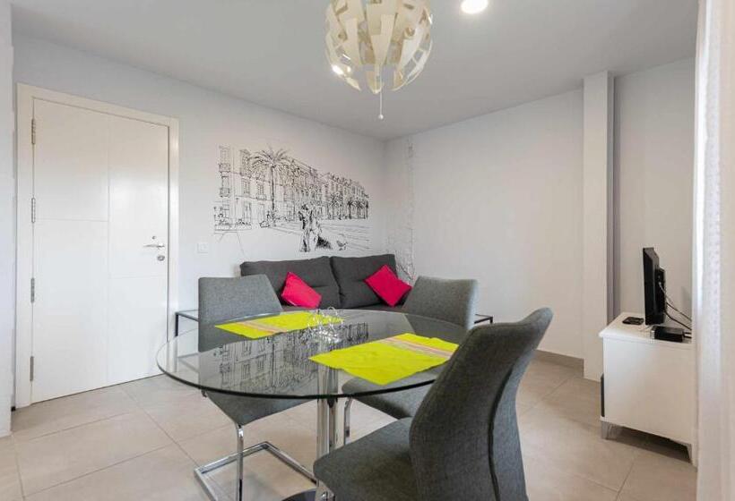דירה בת חדר שינה 1 עם מרפסת, Vegueta Rooftop Suites By Airnest