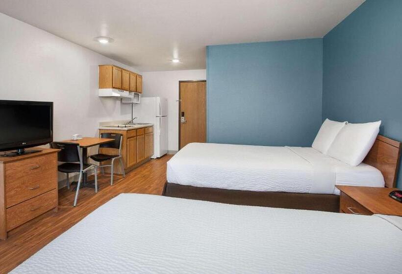 带2个双人床的标准工作室, Woodspring Suites Clarksville Ft. Campbell