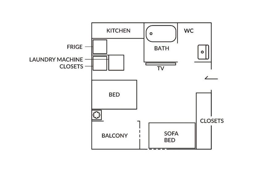 Apartamento 1 Dormitório, Tora Hotel Sensoji 寅ホテル 浅草寺