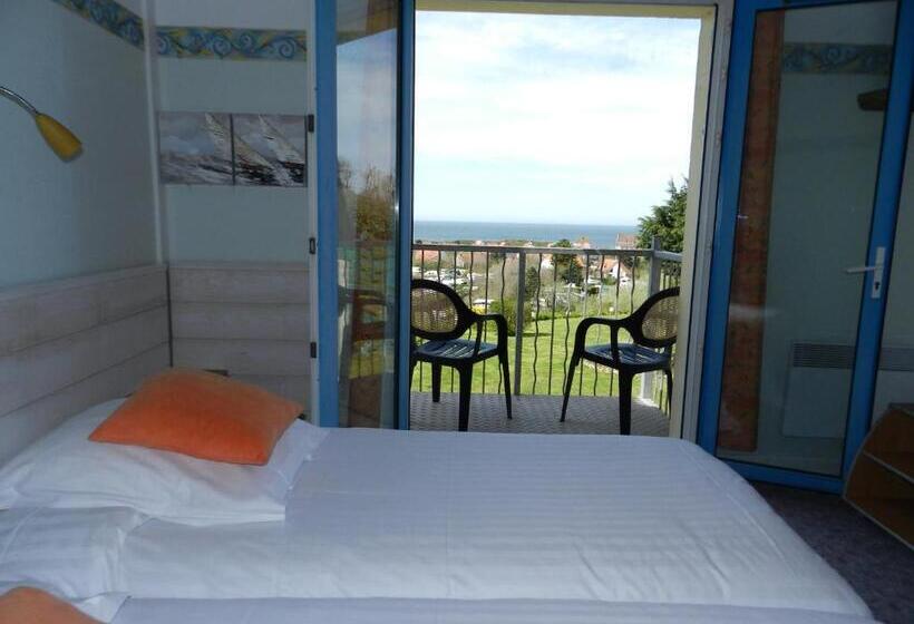 Номер Стандарт Вид на Море с Балконом, Hôtel Le Vivier Wissant   Vue Mer   Côte D Opale   Baie De Wissant   2caps