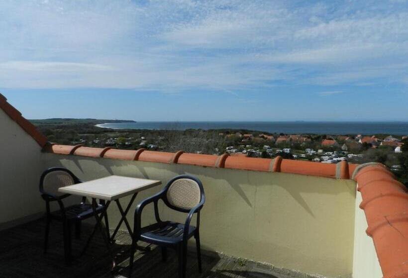 Номер Стандарт Боковой Вид на Море, Hôtel Le Vivier Wissant   Vue Mer   Côte D Opale   Baie De Wissant   2caps