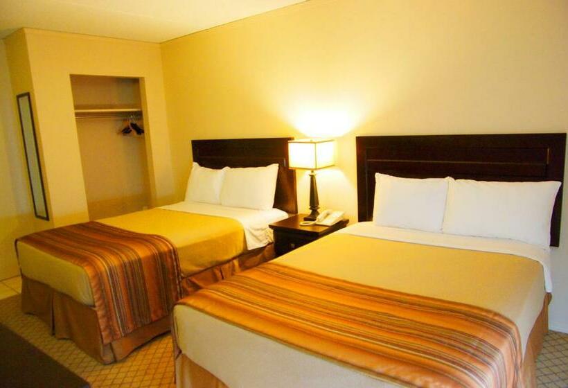 带2个双人床的标准工作室, Airport Traveller S Inn