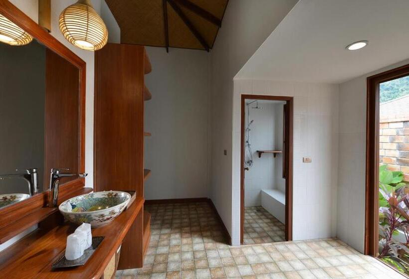 1침실 디럭스 빌라 바다전망, Pingchan Koh Phangan Beachfront Resort