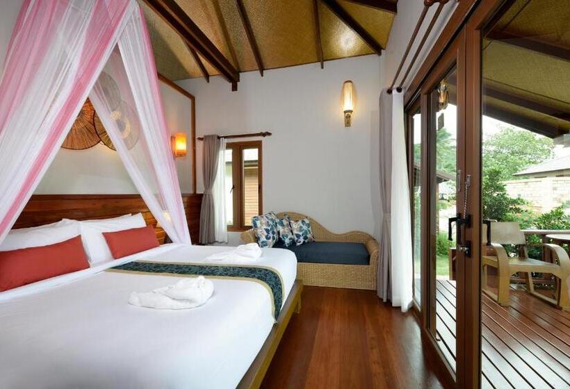 1침실 디럭스 빌라 바다전망, Pingchan Koh Phangan Beachfront Resort