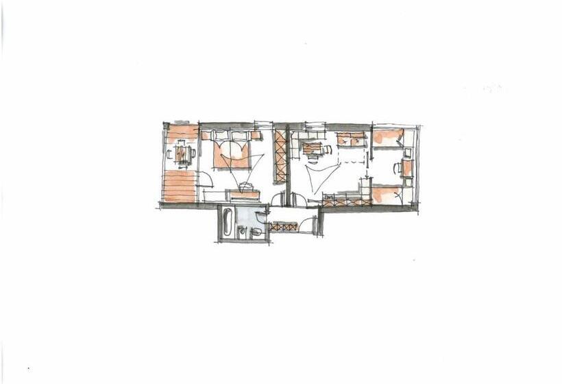 Апартаменты 2 Спальни с Балконом, Residence Sägemühle