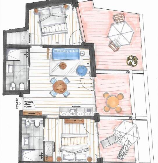 דירת חדר סופריור, Residence Sägemühle