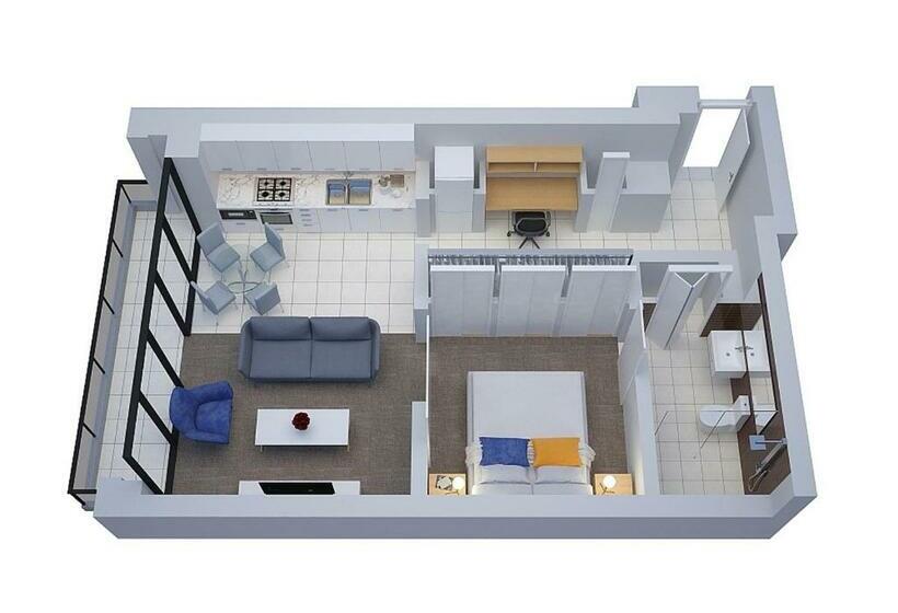 침실 1개 아파트, Corporate Keys   Freshwater Place