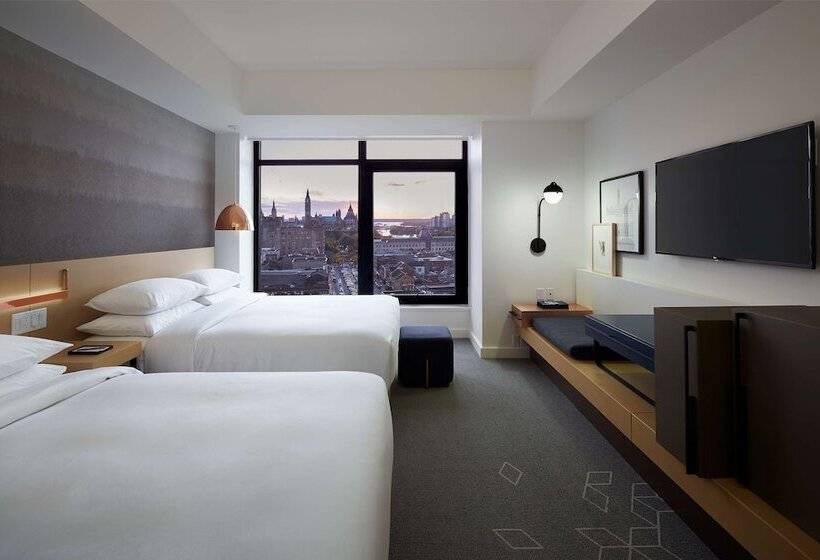 带2个双人床的标准工作室, Andaz Ottawa Byward Market, By Hyatt
