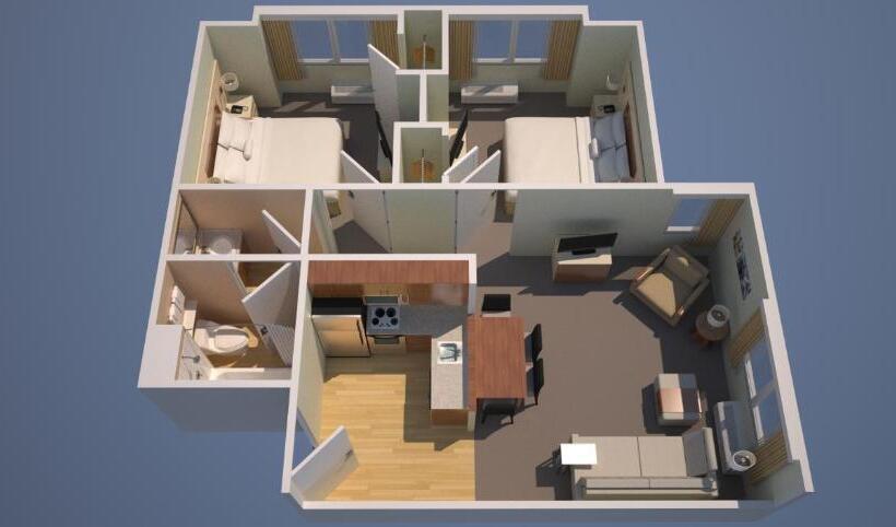 带2个卧室的套房, Towneplace Suites By Marriott Swedesboro Logan Township
