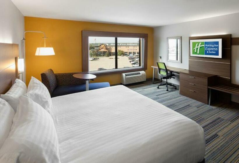 身障者適用キングサイズベッドルーム, Holiday Inn Express East Peoria   Riverfront, An Ihg