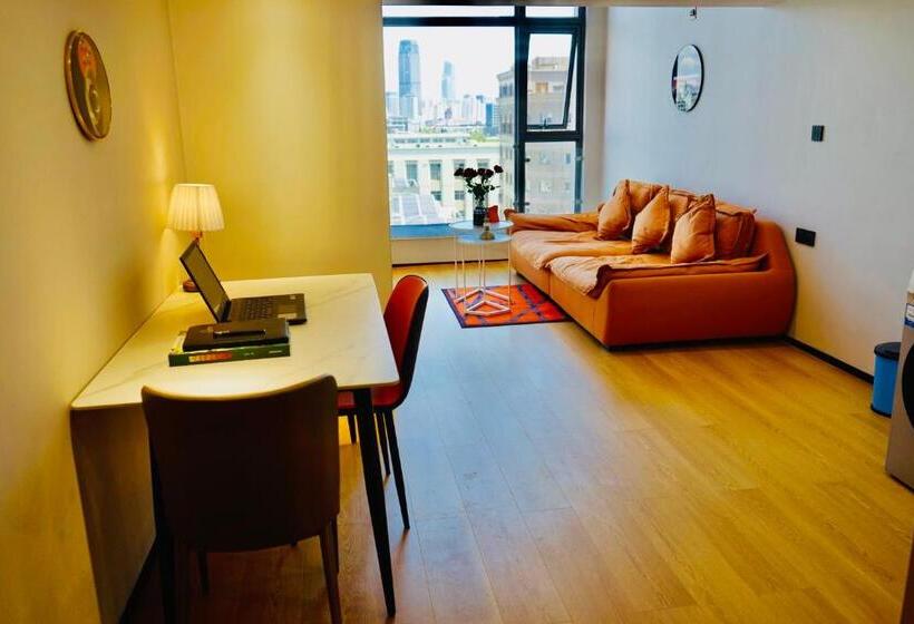 Номер Deluxe, Kunming Dianchi Mideel International Apartment   South Asian Style Fuhai Metro