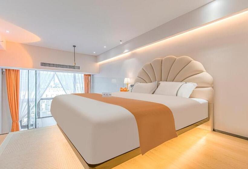 Номер Deluxe, Kunming Dianchi Mideel International Apartment   South Asian Style Fuhai Metro