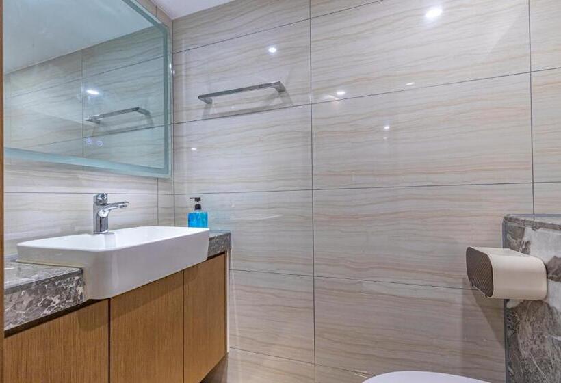 Люкс 2 Спальни, Kunming Dianchi Mideel International Apartment   South Asian Style Fuhai Metro