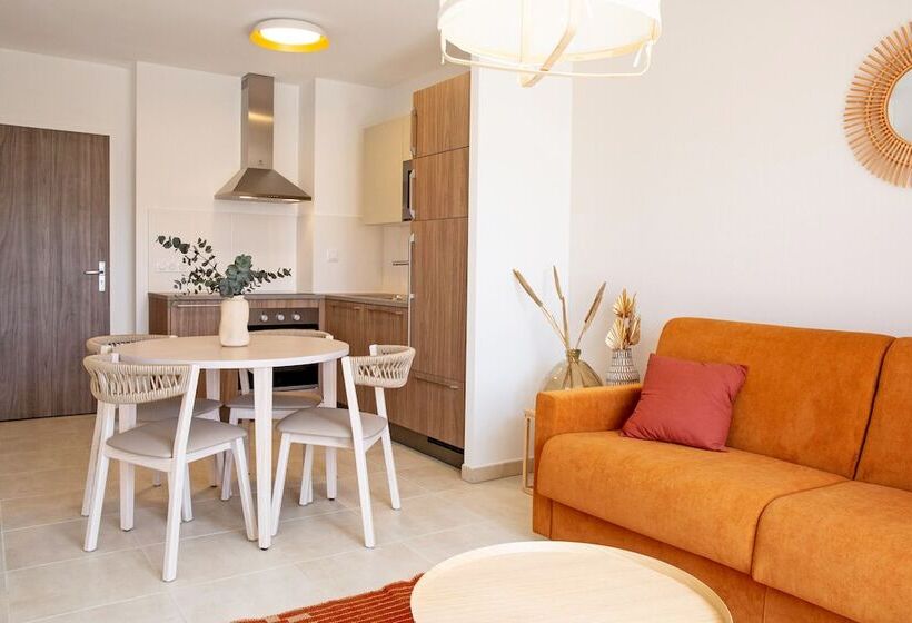 Апартаменты 1 Спальня с Балконом, Résidence Pierre & Vacances Premium Domaine Du Golfe Du Lion