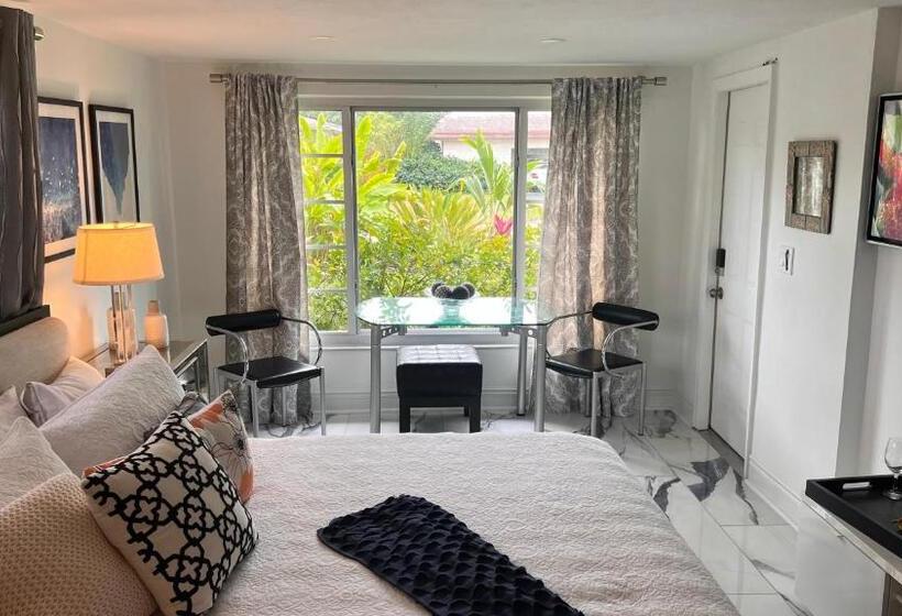 חדר דחוקס עם מיטת קינג, Paradise Gardens Wilton Manors  Male Only