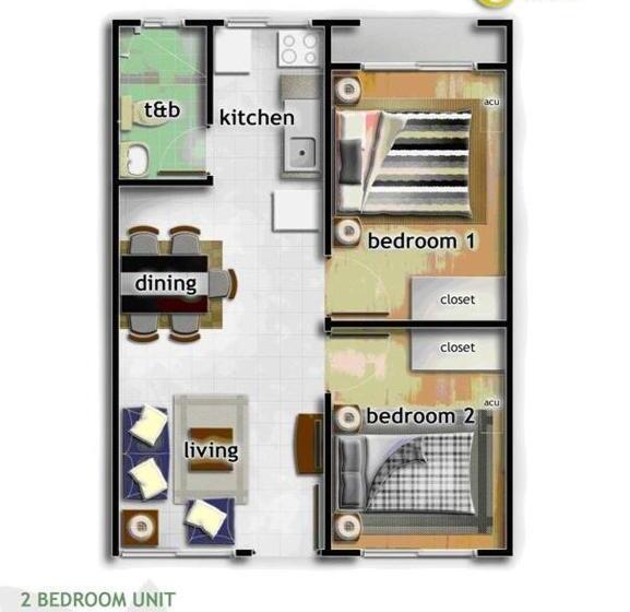 침실 2개 아파트, Sorrento Oasis 2 Br