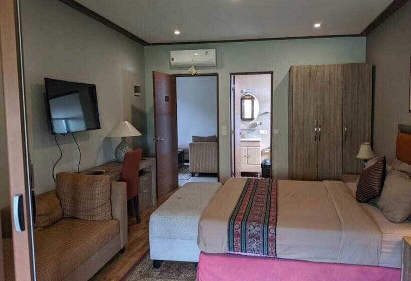 اتاق استاندارد با چشم‌انداز استخر, Puri Sabina Bed & Breakfast