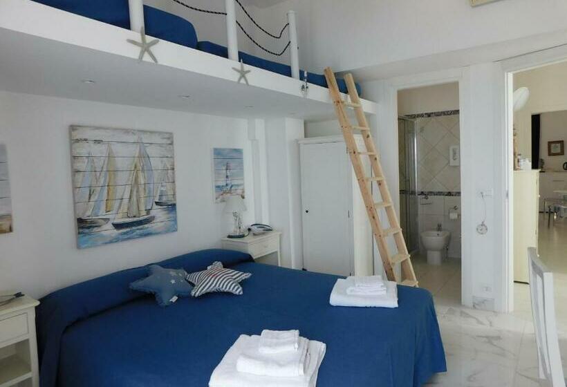 اتاق سوپریور با چشم‌انداز دریا, La Battigia B&b