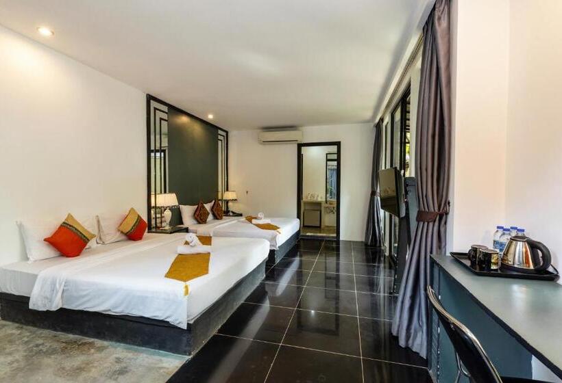 クイーンベッドのデラックスルーム, Maison Gen Angkor