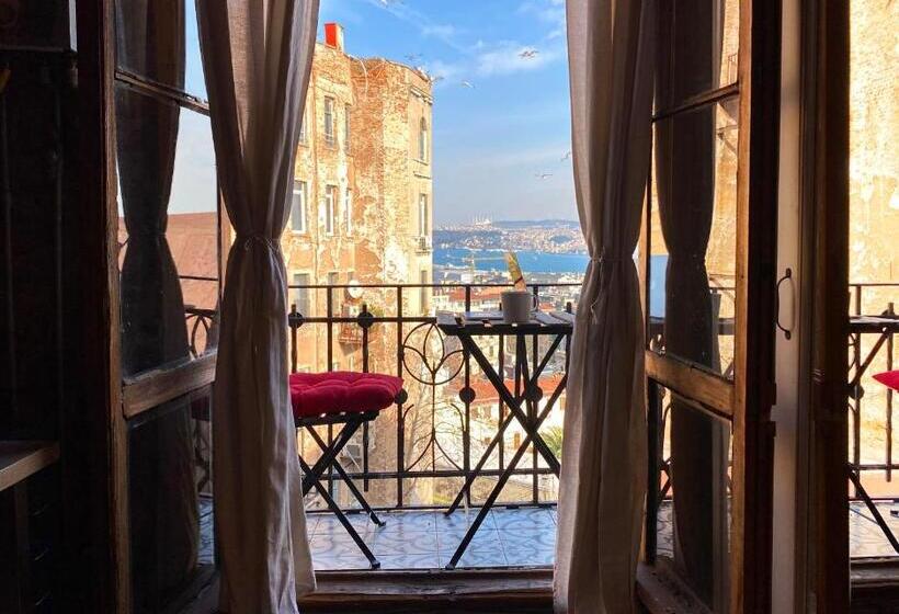 آپارتمان 3 خوابه, Entire Apartment With Amazing Seaview Terrace Near Galata Tower