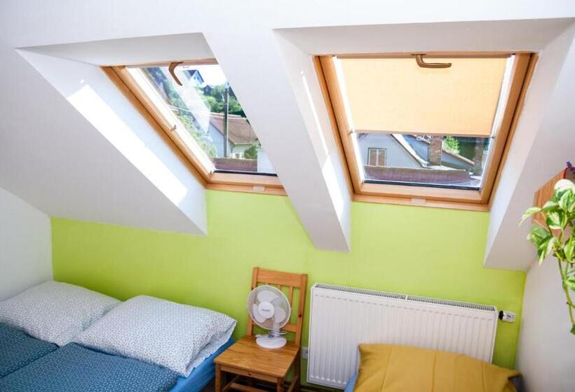 חדר סטנדרטי לארבעה עם חדר אמבטיה משותף, Turisticka Ubytovna Cakle