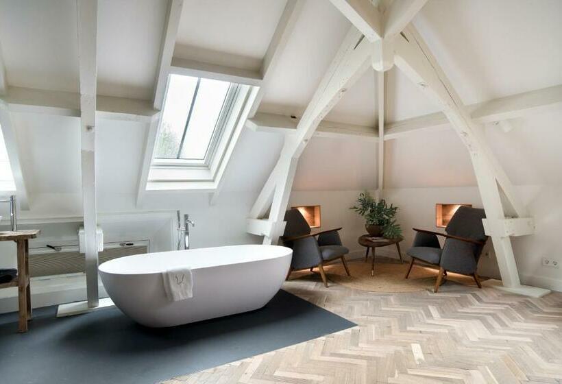 디럭스 룸 킹사이즈 침대, Boutique Hotel De Witte Dame