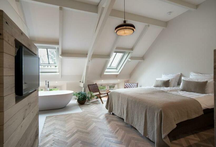 带大床的高级房间, Boutique Hotel De Witte Dame