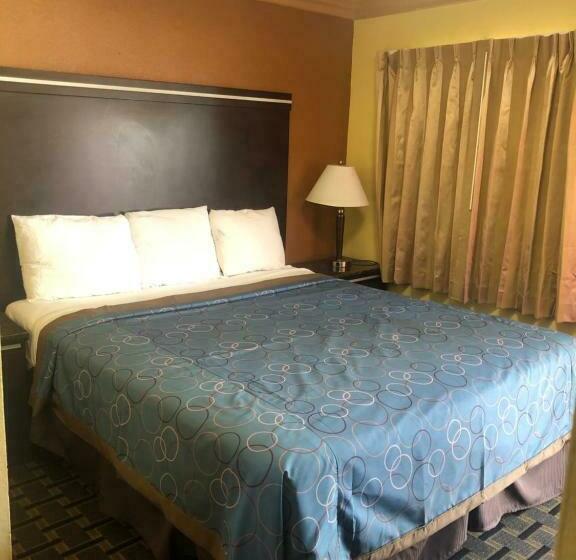 带大床的标准间, Glendora Motel