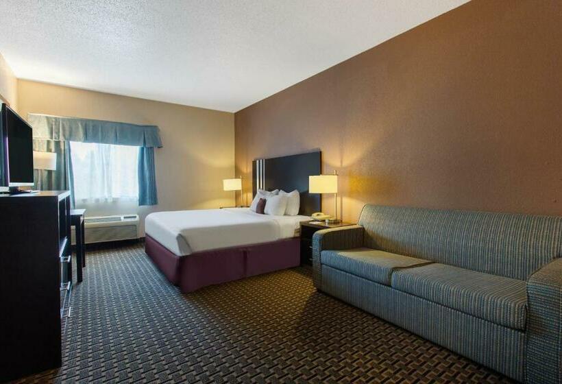キングサイズベッドのスイートルーム, Ramada By Wyndham Glendale Heights/lombard