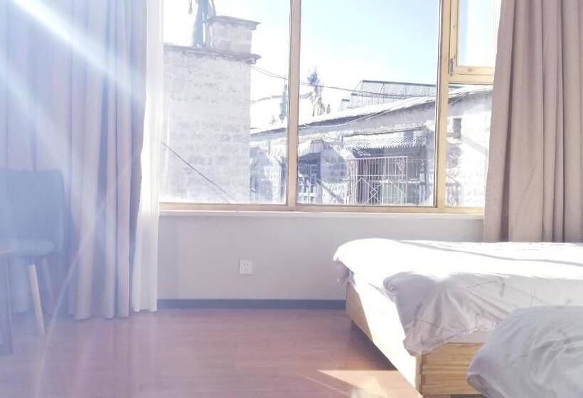 스탠다드 룸 더블 침대 2개, Fengma Feiyang Hostel