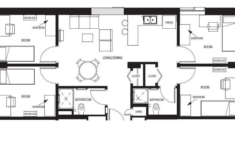 4 베드룸 스위트, Dalhousie University Accommodations