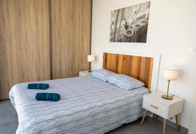 Апартаменты 2 спальни Вид на Сад, My Hôtel Résidences   Port Leucate