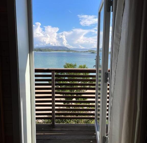 海景标准间带阳台, Ecolodge Båthuset 69nord